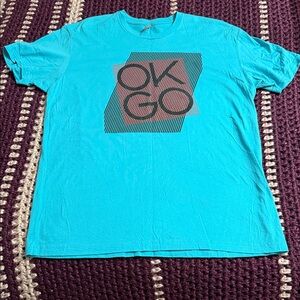 Men's Blue Graphic T-Shirt